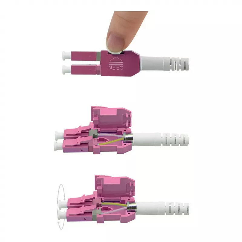ROLINE LWL-Cable UNIBOOT Multimode 50/125µm OM4 LC Duplex 5m - Cable - Multimode Fibre