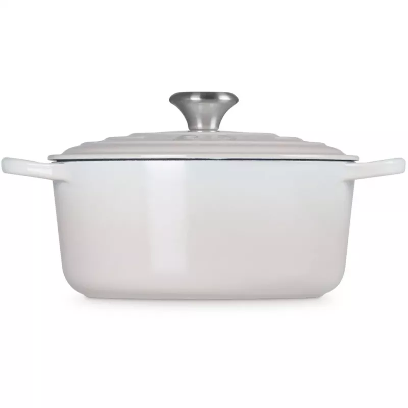 Le Creuset Signature Roaster round 24cm meringue (21177247164430)