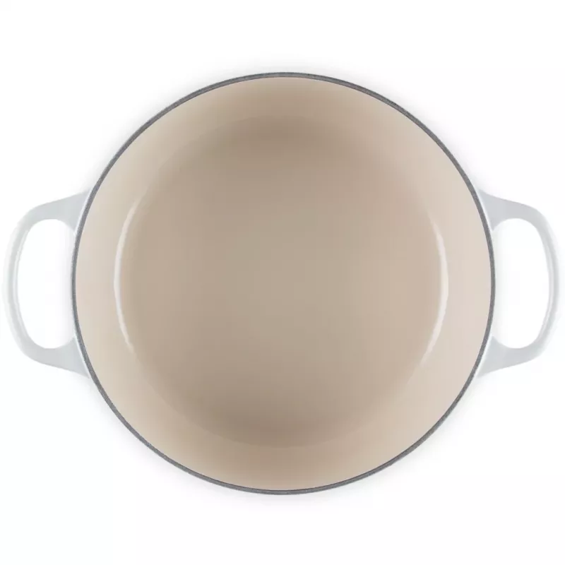 Le Creuset Signature Roaster round 24cm meringue (21177247164430)