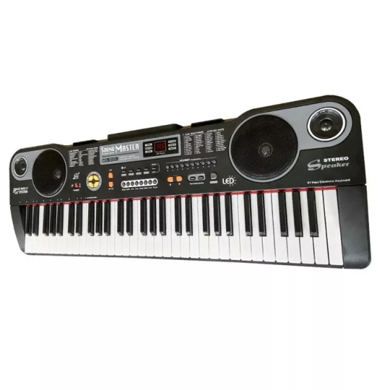 MQ 6115L - keyboard with microphone for learning to play, designed for children