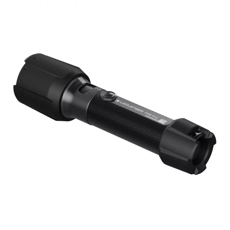 LED Lenser P5R Pro handheld rechargeable LED flashlight, black, model 503101