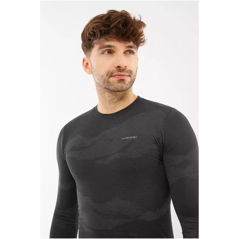 VIKING Gasher Man Longsleeve Merino men's underwear, size M, black
