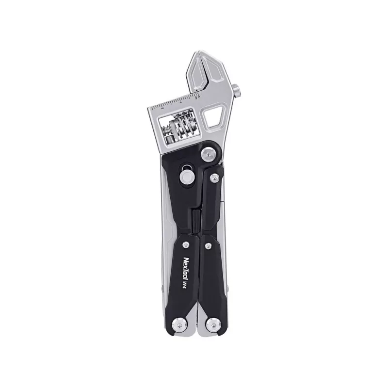 Multitool adjustable wrench Nextool NE20362A — aluminium housing, 11 tools, 207 mm extended, 153 mm folded, 313 g