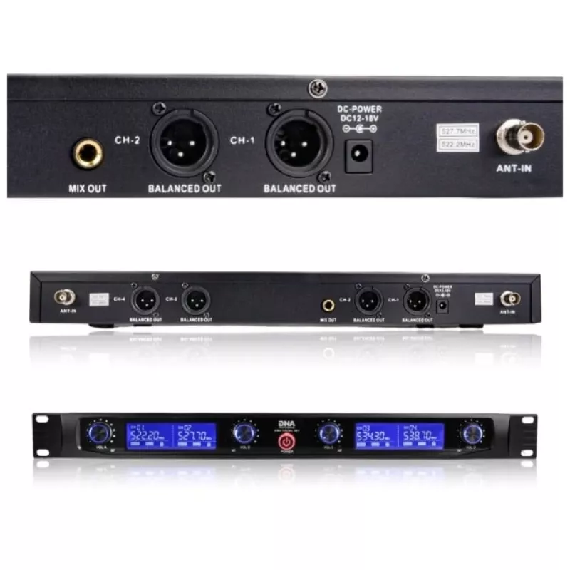 DNA WM4 Vocal Set - set (wireless microphone, 4x handheld transmitter, UHF sound system)