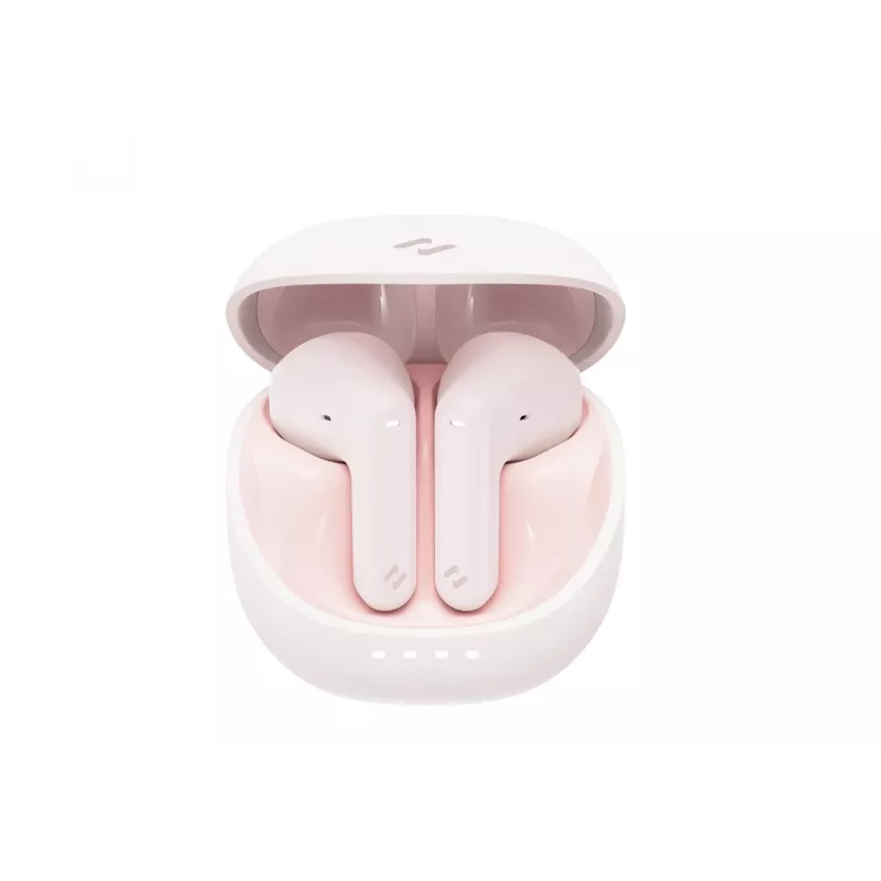 Wireless TWS headphones HAVIT TW931 — true wireless earbuds, pink