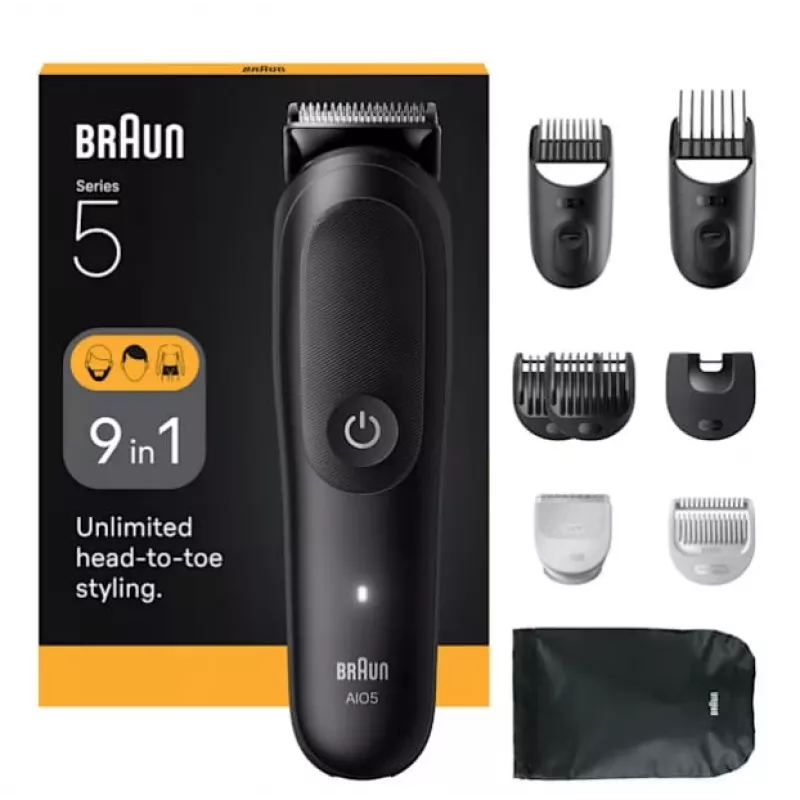 Hair Trimmers Braun AIO5540 Black Lithium-Ion 120 min