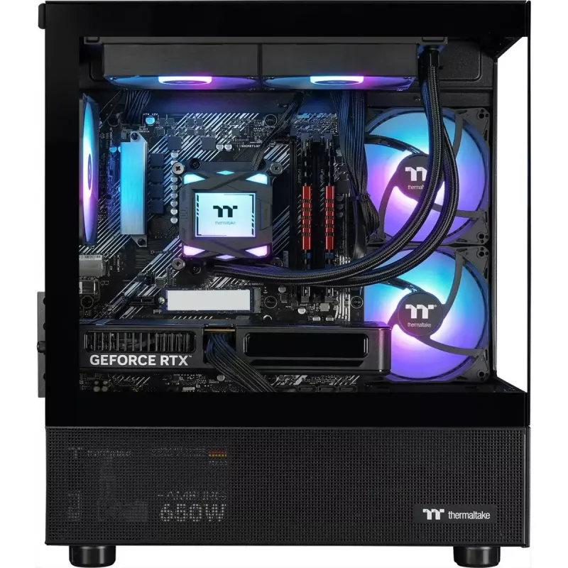 Desktop PC THERMALTAKE FTW A-Line LCS 5060 D5 gaming PC, black/transparent, Windows 11 Home