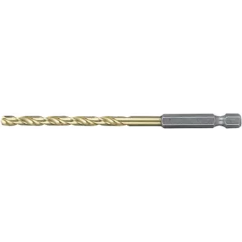 Makita D-14956 HSS TiN metal twist drill bit 1 piece 4.2 mm Total length 95 mm Titanium coated 1/4in
