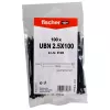 Ladder cable tie Fischer 87488 Nylon Black 100 pcs 100mm 2.5mm
