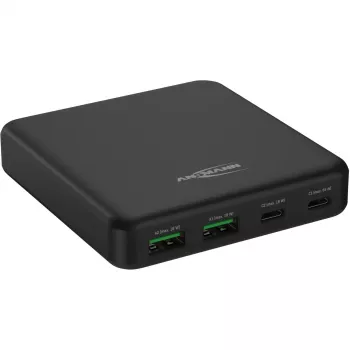 USB-Charger Desktop Charger DC465PD (black, 65 Watt, PD, Quick Charge 3.0)