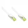 RJ45 Patch Cable with Cat.7 Raw Cable and Latch Protection (RNS®), S/FTP, PiMF, Halogen-Free, 600MHz, OFC, White, 60m, Good Connections® (8070R-600W)