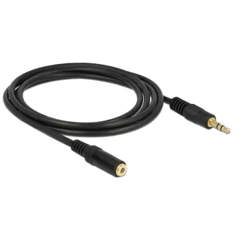 Audio Cable DeLOCK 83766 2m 3.5mm Black