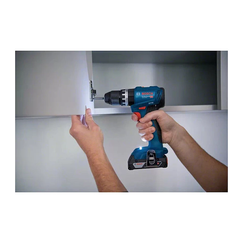 Bosch GSB 18V-45 Professional - Rotary Hammer/Driver - Cordless - 2 Speeds - Chuck Key 13 mm - 45 N·m - 2 Batteries - 18 V (06019K3303)