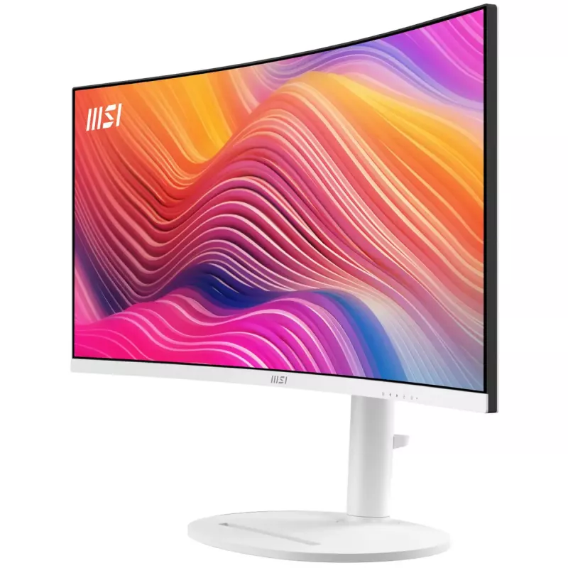 34 inch MSI Modern MD342CQPWDE curved VA LCD monitor 3440×1440 UWQHD 21:9, 4 ms, 300 cd/m², USB hub, speakers, VESA, height adjustable — White