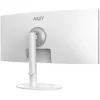 34 inch MSI Modern MD342CQPWDE curved VA LCD monitor 3440×1440 UWQHD 21:9, 4 ms, 300 cd/m², USB hub, speakers, VESA, height adjustable — White