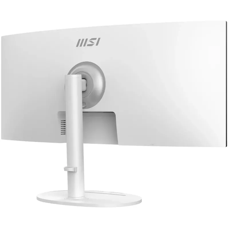 34 inch MSI Modern MD342CQPWDE curved VA LCD monitor 3440×1440 UWQHD 21:9, 4 ms, 300 cd/m², USB hub, speakers, VESA, height adjustable — White