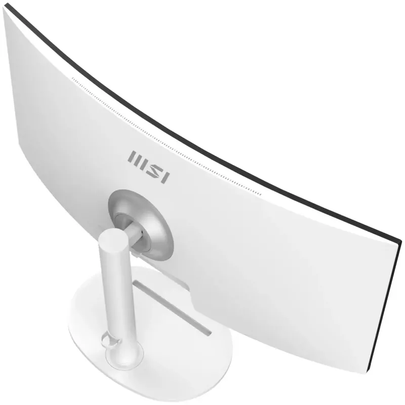 34 inch MSI Modern MD342CQPWDE curved VA LCD monitor 3440×1440 UWQHD 21:9, 4 ms, 300 cd/m², USB hub, speakers, VESA, height adjustable — White