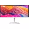 34 inch MSI Modern MD342CQPWDE curved VA LCD monitor 3440×1440 UWQHD 21:9, 4 ms, 300 cd/m², USB hub, speakers, VESA, height adjustable — White