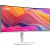 34 inch MSI Modern MD342CQPWDE curved VA LCD monitor 3440×1440 UWQHD 21:9, 4 ms, 300 cd/m², USB hub, speakers, VESA, height adjustable — White