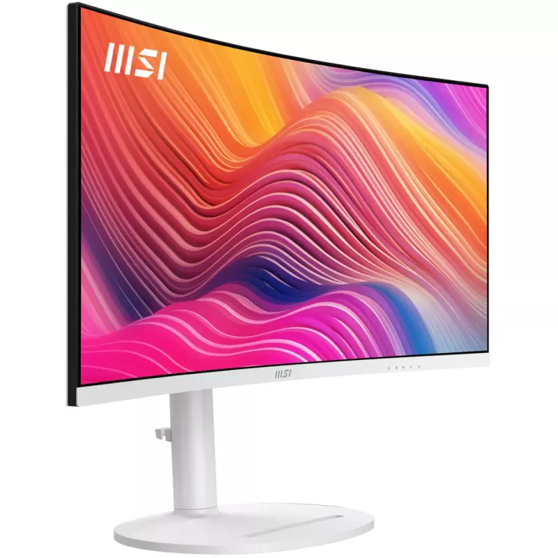 34 inch MSI Modern MD342CQPWDE curved VA LCD monitor 3440×1440 UWQHD 21:9, 4 ms, 300 cd/m², USB hub, speakers, VESA, height adjustable — White