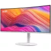 34 inch MSI Modern MD342CQPWDE curved VA LCD monitor 3440×1440 UWQHD 21:9, 4 ms, 300 cd/m², USB hub, speakers, VESA, height adjustable — White