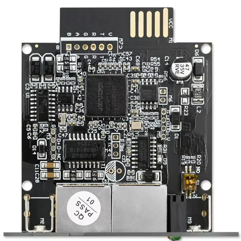SNMP network management module QOLTEC 50398 for UPS monitoring and control