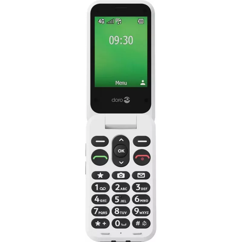 Feature phone Doro Leva E30 2.8 inch 1150 mAh Black White