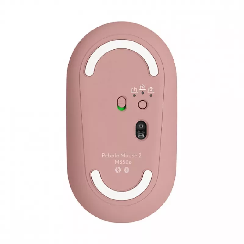 Logitech Pebble 2 Combo Keyboard Mouse included Universal RF Wireless + Bluetooth QWERTZ German Pink (920-012205)