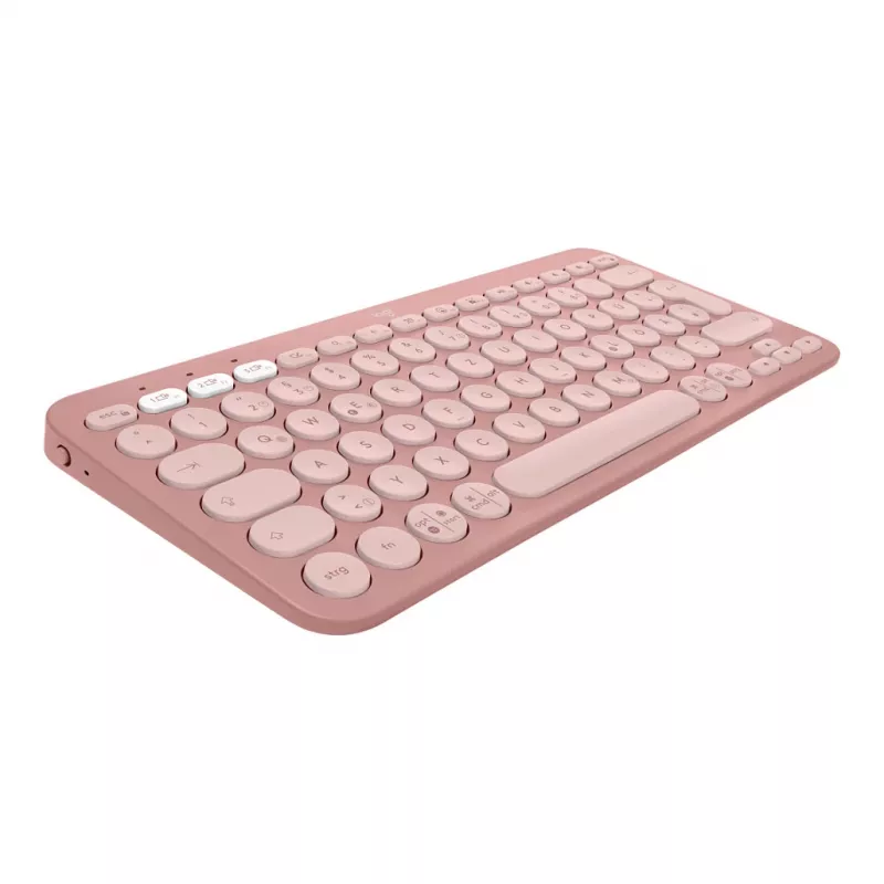Logitech Pebble 2 Combo Keyboard Mouse included Universal RF Wireless + Bluetooth QWERTZ German Pink (920-012205)