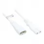 Euro-Extension C8 Plug (straight) an C7/Euro 8 Socket (straight), White, 0,75 mm², 2 m, Good Connections® (P0870-W020)