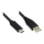 Connection Cable USB 2.0, USB-C™ Plug an USB 2.0 A Plug, CU, black, 1m, Good Connections® (GC-M0117)