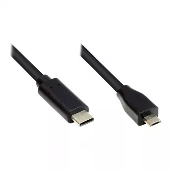 Good Connections GC-M0124 - 3 m - USB Type-C - Micro USB Type-B - Male - Male - 480 MB/s