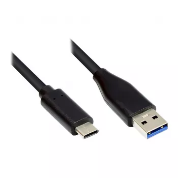Good Connections GC-M0126 - 0,5 m - USB C - USB A - USB 3.2 Gen 1 (3.1 Gen 1) - 5000 Mbit/s - Black