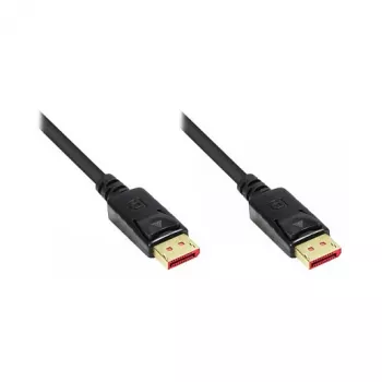 Connection Cable DisplayPort 1.4, 8K / UHD-2 @60Hz, Gold-Plated Contacts, CU, black, 0,5m, Good Connections® (4814-005S)