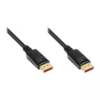 Connection Cable DisplayPort 1.4, 8K / UHD-2 @60Hz, Gold-Plated Contacts, CU, black, 3m, Good Connections® (4814-030S)