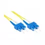 Patch Cable LWL Duplex OS2 (Singlemode, 9/125) SC/SC, LSZH, reversible polarity, 0,5m, Good Conne (LW-9005SC)