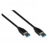 Good Connections 2831-AA010S - 1 m - USB A - USB A - USB 3.2 Gen 2 (3.1 Gen 2) - 10000 Mbit/s - Black