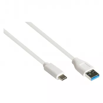 Good Connections 2831-AC010W - 1 m - USB A - USB C - USB 3.2 Gen 2 (3.1 Gen 2) - 10000 Mbit/s - White