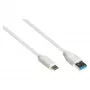 Good Connections 2831-AC010W - 1 m - USB A - USB C - USB 3.2 Gen 2 (3.1 Gen 2) - 10000 Mbit/s - White