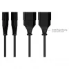Euro-Extension Euro-Plug Type C (straight) an Euro-Socket (straight), black, 0,75 mm², 1 m, Good (P0300-S010)