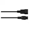 Alcasa P1405-S030 Stromkabel Schwarz 3 m C14-Koppler C5-Koppler (P1405-S030)