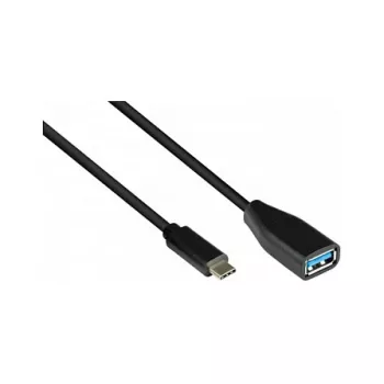 Good Connections 2811-OTG - 0,1 m - USB C - USB A - USB 3.2 Gen 1 (3.1 Gen 1) - 5000 Mbit/s - Black