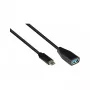 Good Connections 2811-OTG - 0,1 m - USB C - USB A - USB 3.2 Gen 1 (3.1 Gen 1) - 5000 Mbit/s - Black