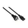 Netzkabel Schutzkontakt-Stecker Typ E+F (CEE 7/7, gerade) an C13 (gerade), schwarz, 1,00 mmÂ², 5 m, G (P0030-S050)