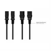 Netzkabel Schutzkontakt-Stecker Typ E+F (CEE 7/7, gerade) an C13 (gerade), schwarz, 1,00 mmÂ², 5 m, G (P0030-S050)