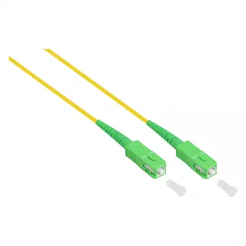 Alcasa LW-S903LASA Fibre Optic Cable 3 m LC/APC SC/APC FTTH G.652D Yellow (LW-S903LASA)