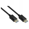 DisplayPort 2.0 Cable, 54 Gbit/s, UHBR 13.5, 4K @240Hz / 8K @60Hz, copper conductor, black, 2m, Good C (DP20-020)
