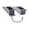 Good Connections Steckdosenleiste 19 - 1HE - Schutzkontakt-Stecker an 8x Schutzkontakt-Buchse - mit Schalter - Kinderschutz - Kunststoffprofil - schwa