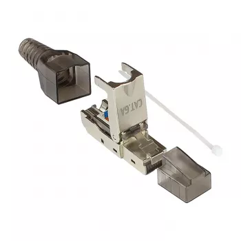 Good Connections GC-N0147 - RJ-45 - Black - Silver - Transparent - Male - straight - Cat6a - S/UTP (STP)