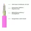 Patchkabel LWL Duplex OM4 PANZERKABEL (Multimode, 50/125) LC/LC, LSZH, Stahlarmierung und Nagetiersc (LW-P810LC4)